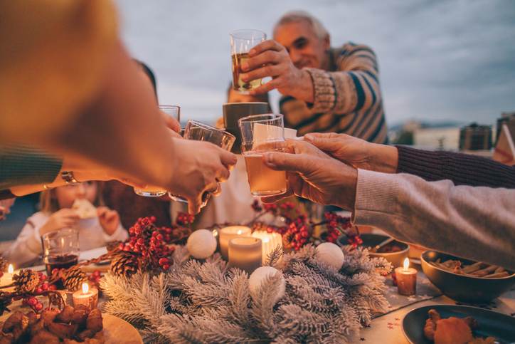 Thanksgiving celebratory toast